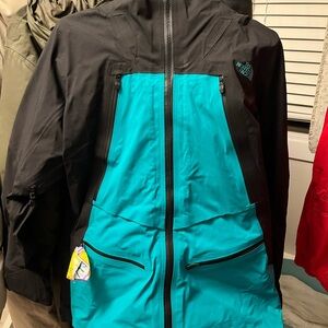 Women’s The North Face Gray and Teal Steep Series Jacket